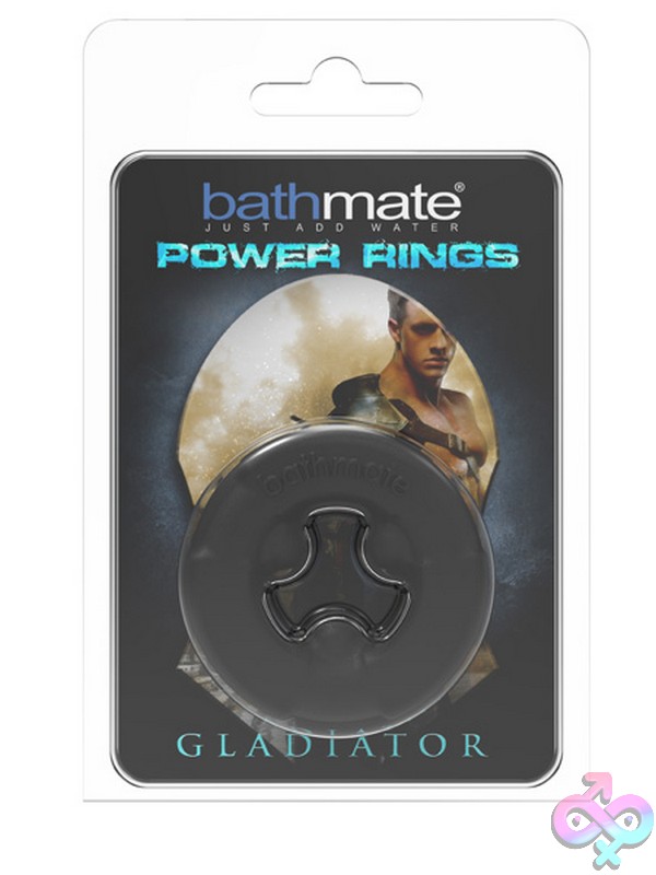 Discreet-Toys-Bathmate-Gladiator-Power-Ring-Nu-Bm-Cr-Gl Clear Textured Gladiator Power Ring With Three-Point Inner Ribs By Bathmate