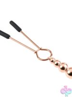 Beaded Nipple Clamps Rose Gold - Image 3