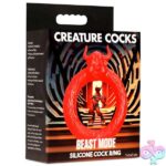 Beast Mode Silicone Cock Ring - Red