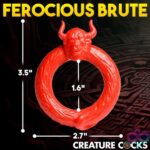 Beast Mode Silicone Cock Ring - Red - Image 5