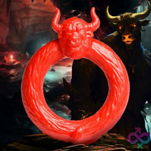Beast Mode Silicone Cock Ring - Red - Image 7