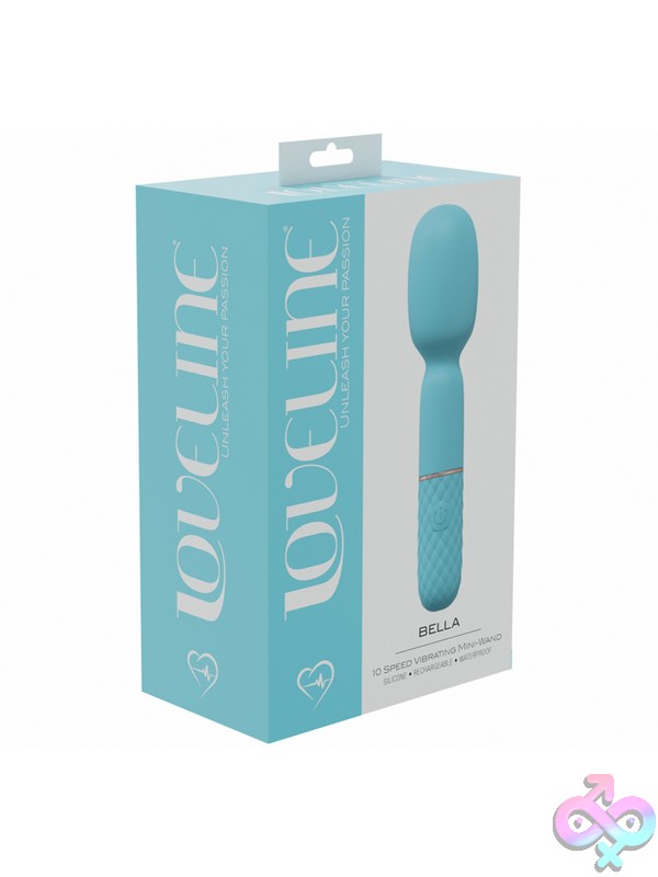 Discreet-Toys-Bella-10-Speed-Vibrating-Mini-Wand-Silicon-Rechargeable-Waterproof-Blue-Nu-St-Lovu003Blu Bella 10-Speed Rechargeable Mini Wand Vibrator In Blue Silicone By Shots Toys