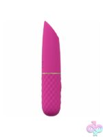 Beso 10-Speed Vibrating Mini Lipstick Silicone Rechargeable Waterproof – Pink - Image 3