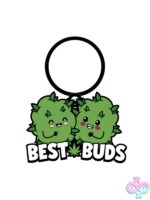 Best Buds Enamel Key Chain – Green - Image 2