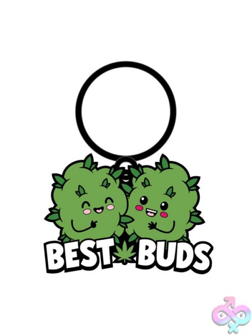 Best Buds Enamel Key Chain – Green - Image 2