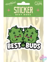 Best Buds green waterproof vinyl sticker by Wood Rocket