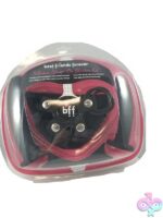 BFF Silicone Strap-On Starter Kit in pink with adjustable nylon harness and two silicone dongs by Si Novelties