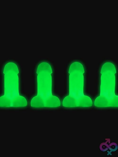 Glow-In-The-Dark Snap-On Mini Peckers 4-Pack - Image 2