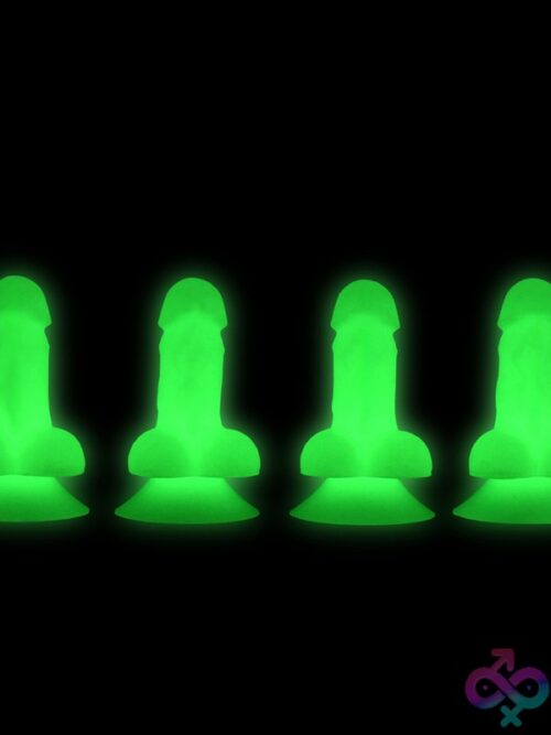 Big Ballers Glow-In-The-Dark Suction Snap-On Peckers 4 Pack - Image 2