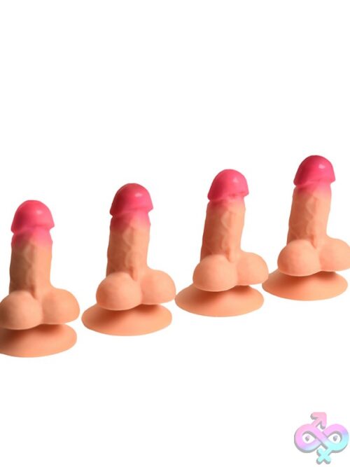 Big Ballers Suction Snap-On Peckers 4 Pack - Image 2
