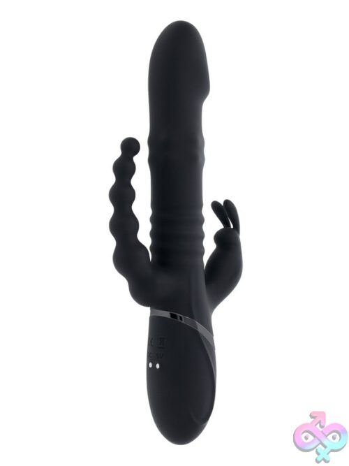 Big Bunny Energy Triple Stimulation Rabbit Vibrator In Black - Image 2