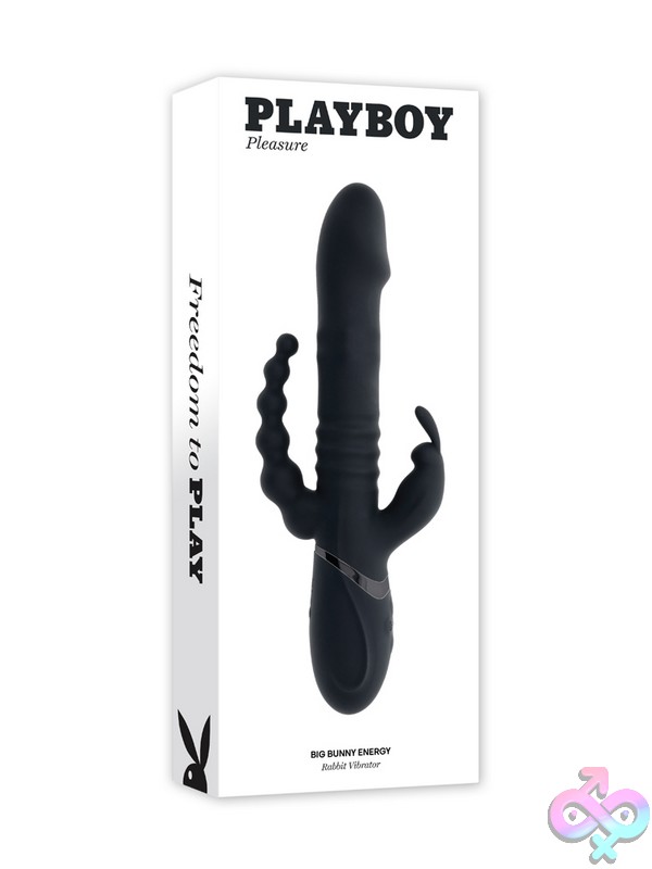 Discreet-Toys-Big-Bunny-Energy-Nu-Pb-Rs-3618-2 Big Bunny Energy Triple Stimulation Rabbit Vibrator In Black Body-Safe Silicone By Playboy Pleasure