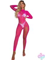 Black Pearl Leopard Lace Catsuit - Image 4