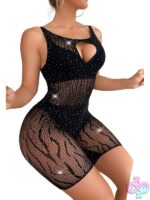 Black Pearl Tiger Stripe Romper Black - Image 4