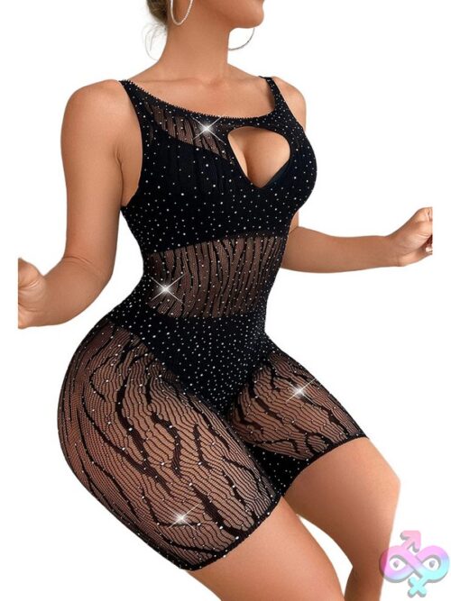 Black Pearl Tiger Stripe Romper Black - Image 4