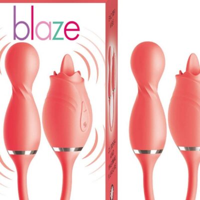 Coral dual-motor clitoral and G-spot stimulator vibe in body-safe silicone by Nasstoys