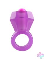 Bling Pop Vibrating C-Ring in Purple - Image 2
