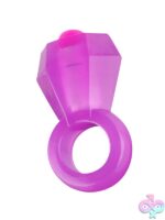 Bling Pop Vibrating C-Ring in Purple - Image 3