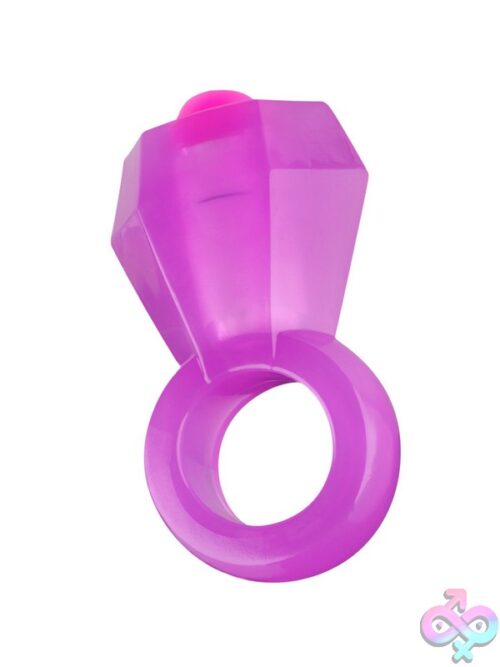 Bling Pop Vibrating C-Ring In Purple - Image 3