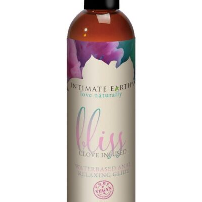 Intimate Earth Bliss non-numbing clove-infused anal relaxing water-based glide 120ml bottle