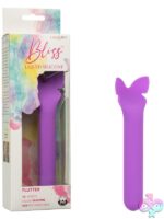 Purple butterfly clitoral vibrator in liquid silicone by California Exotic Novelties