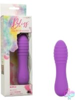 Purple ripple-textured clitoral vibrator in liquid silicone by California Exotic Novelties