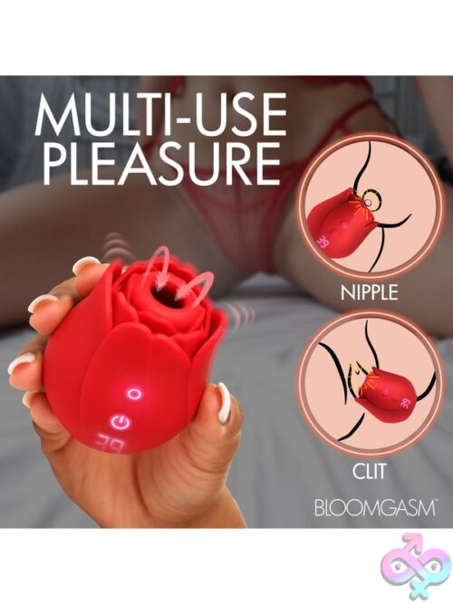 Bloomgasm Cyber Rose 9X Sucking &Amp; Vibrating Clitoral Stimulator – Red - Image 6