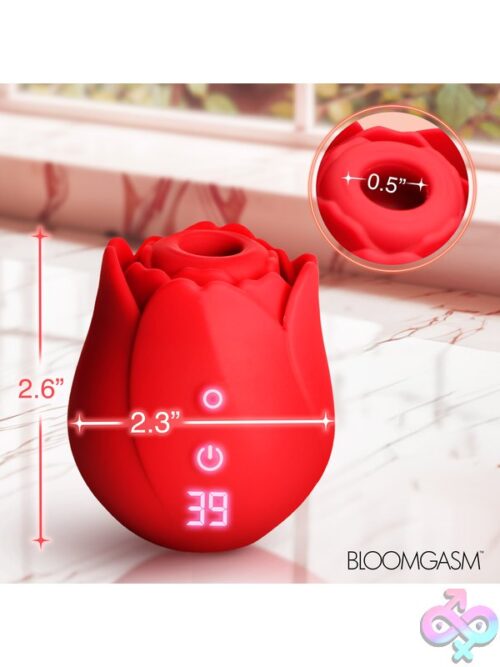 Bloomgasm Cyber Rose 9X Sucking &Amp; Vibrating Clitoral Stimulator – Red - Image 8