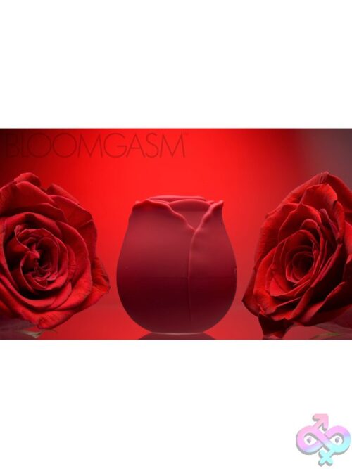 Inmi - Bloomgasm Wild Rose Silicone Suction Stimulator - Red - Image 11