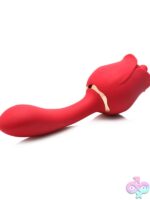 Bloomgasm Regal Rose Licking Rose Vibrator – Red - Image 3