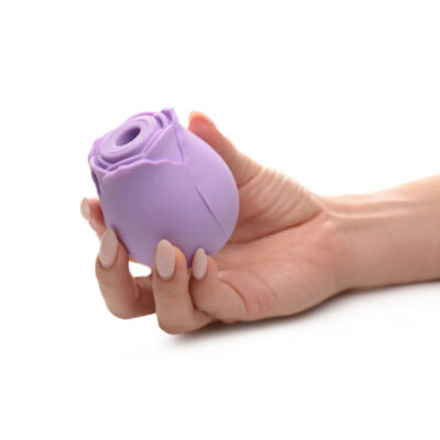 Bloomgasm Wild Rose 10x Suction Clit Stimulator in purple by XR Brands