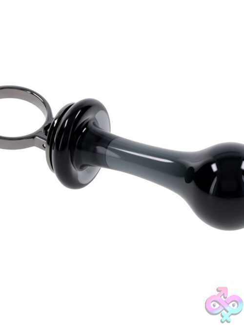 Blow Pop Glass Plug With Finger Ring - Image 3
