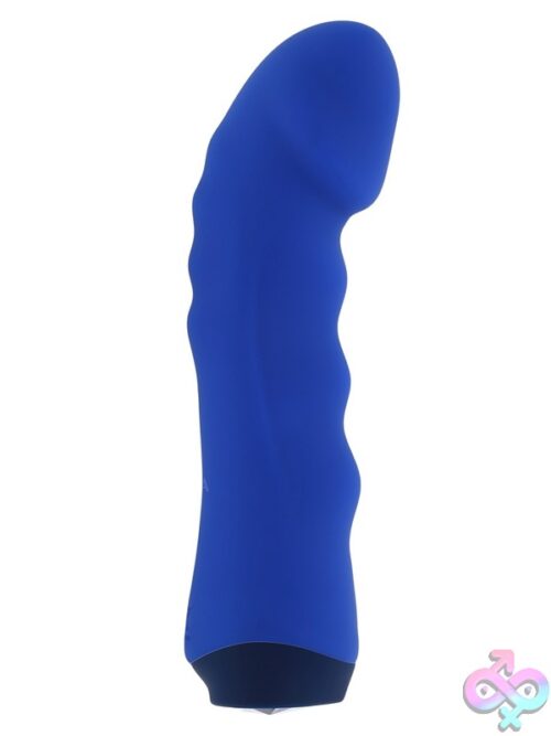 Blue Banger Curved G-Spot Vibrator In Blue By Selopa - Image 2