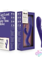 Bendable purple rabbit vibrator with come-hither G-spot tip and soft clitoral ears by Blush Novelties