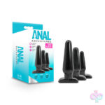 Blush Novelties Sex Toys - Anal Adventures - Basic Plug Kit - Black