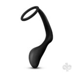 Blush Novelties Sex Toys - Anal Adventures - Platinum - Cock Ring Plug -  Black