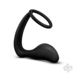 Blush Novelties Sex Toys - Anal Adventures - Platinum - Cock Ring Plug -  Black
