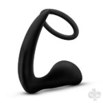 Blush Novelties Sex Toys - Anal Adventures - Platinum - Cock Ring Plug -  Black