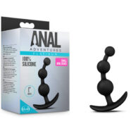 Blush Novelties Sex Toys - Anal Adventures - Platinum - Small Anal Beads -  Black