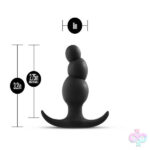 Blush Novelties Sex Toys - Anal Adventures Platinum - Stacked Plug - Black