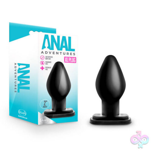 Blush Novelties Sex Toys - Anal Adventures - XL Plug - Black