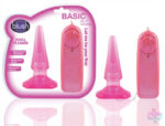Anal Pleaser vibrating anal plug in blue by Blush Novelties — beginner-friendly with wired remote control