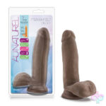 Blush Novelties Sex Toys - Au Naturel - 7" Sensa Feel Dildo - Chocolate