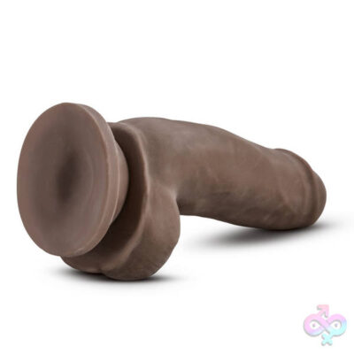 Au Naturel 7 Sensa Feel Fat Boy Chocolate realistic dildo by Blush with suction cup base
