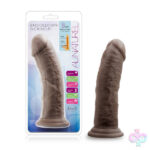 Blush Novelties Sex Toys - Au Naturel - 8 Inch Dildo With Suction Cup -  Chocolate