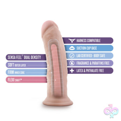 Blush Novelties Sex Toys - Au Naturel - 8 Inch Dildo With Suction Cup -  Vanilla