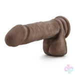 Blush Novelties Sex Toys - Au Naturel 8" Sensa Feel Dildo - Chocolate