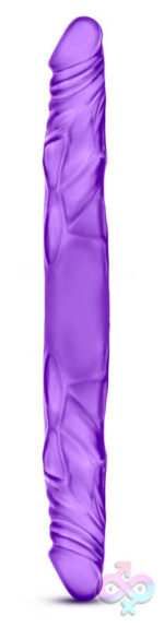 Blush Novelties Sex Toys - B Yours 14" Double Dildo - Purple
