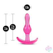 Blush Novelties Sex Toys - B Yours - Curvy Anal Plug - Pink