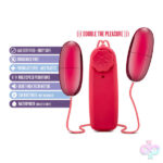 Blush Novelties Sex Toys - B Yours Double Pop Eggs - Cerise